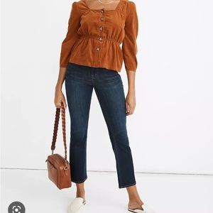MADEWELL CALI DEMI BOOT JEANS larkspur wash